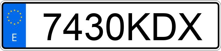 Numer rejestracyjny 7430KDX posiada SEAT ATECA