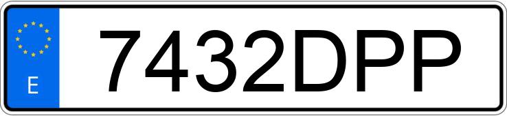 Il numero di registrazione 7432DPP ha MERCEDES C (203)