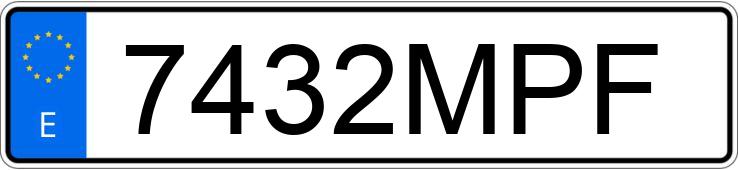 Numer rejestracyjny 7432MPF posiada AUDI S3