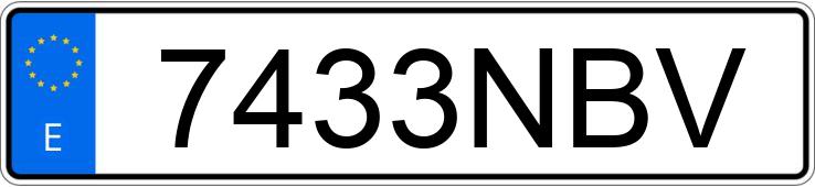 Numer rejestracyjny 7433NBV posiada CITROEN BERLINGO