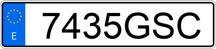 O número de registro 7435GSC tem CHEVROLET-GM LACETTI