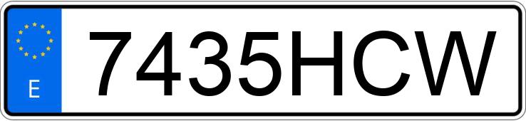 Numer rejestracyjny 7435HCW posiada TRIUMPH STREET TRIPLE