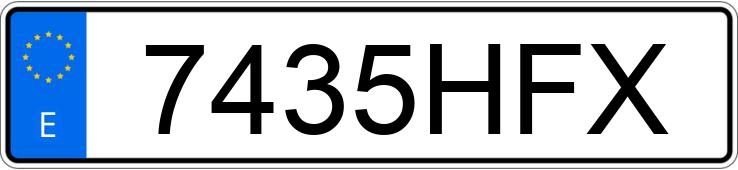 Numer rejestracyjny 7435HFX posiada MERCEDES E (212-207) Numer rejestracyjny 7435HFX posiada MERCEDES E (212-207)