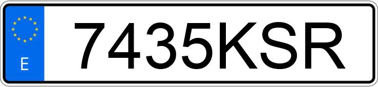 Numer rejestracyjny 7435KSR posiada BMW SERIE 1