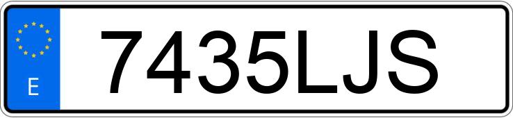 Numer rejestracyjny 7435LJS posiada BMW X1