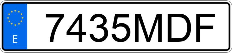 Numer rejestracyjny 7435MDF posiada DACIA DUSTER