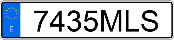 Numer rejestracyjny 7435MLS posiada PEUGEOT 308