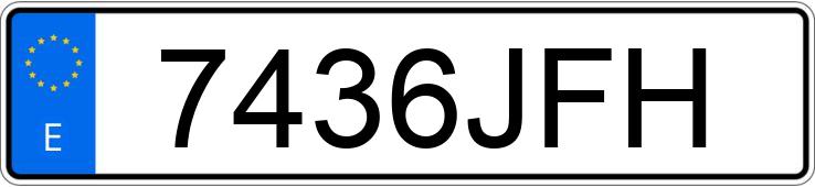 Numer rejestracyjny 7436JFH posiada BMW SERIE 3