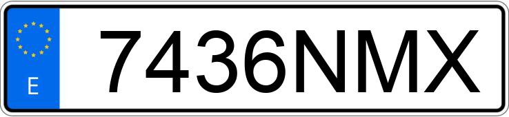 Numer rejestracyjny 7436NMX posiada CHANGAN DEEPAL S05