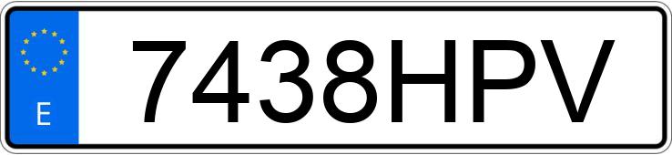 Numer rejestracyjny 7438HPV posiada HONDA CIVIC