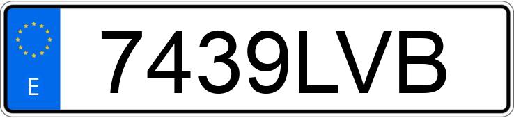 Numer rejestracyjny 7439LVB posiada RENAULT MEGANE