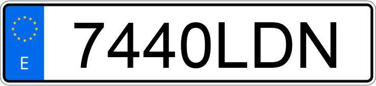 Numer rejestracyjny 7440LDN posiada BMW SERIE 1