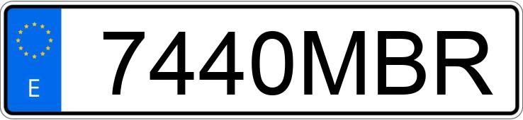 Numer rejestracyjny 7440MBR posiada SKODA FABIA