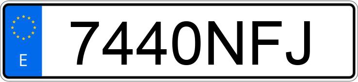 Numer rejestracyjny 7440NFJ posiada VOLVO XC60