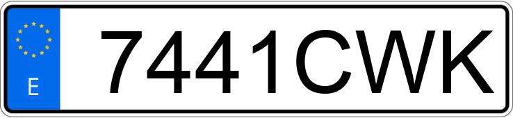 Registreringsnummeret 7441CWK har MERCEDES CLK (208-209)