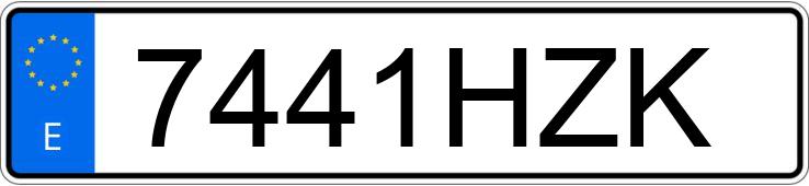 Numer rejestracyjny 7441HZK posiada SCANIA SERIE G