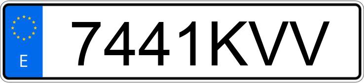 Numer rejestracyjny 7441KVV posiada BMW SERIE 3