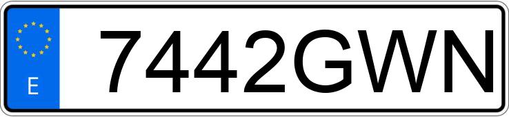 Numer rejestracyjny 7442GWN posiada MAZDA MAZDA6