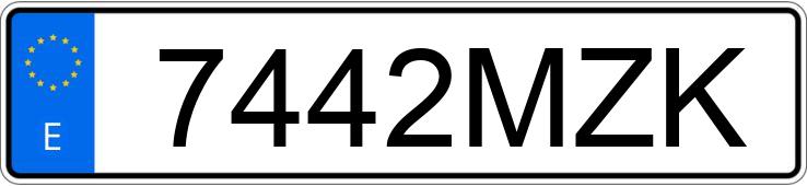 Numer rejestracyjny 7442MZK posiada APRILIA RS