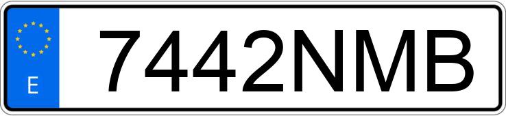Numer rejestracyjny 7442NMB posiada VOLKSWAGEN TOUAREG