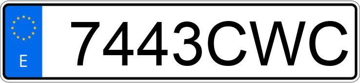 Numer rejestracyjny 7443CWC posiada OPEL ASTRA