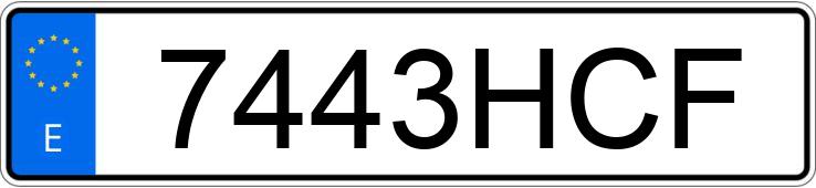 Numer rejestracyjny 7443HCF posiada SEAT IBIZA COPA 1.6 TDI