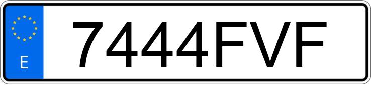 Numer rejestracyjny 7444FVF posiada FORD FOCUS