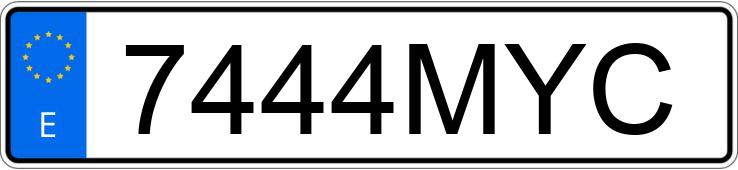 Numer rejestracyjny 7444MYC posiada OPEL ASTRA