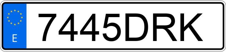Numer rejestracyjny 7445DRK posiada KIA PICANTO