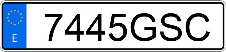 Numer rejestracyjny 7445GSC posiada PEUGEOT 308