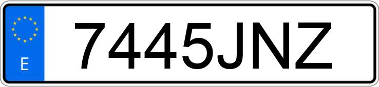 Numer rejestracyjny 7445JNZ posiada TOYOTA GT86