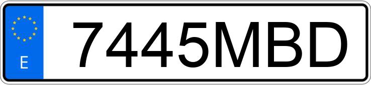 Numer rejestracyjny 7445MBD posiada BMW SERIE 4