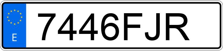 Numer rejestracyjny 7446FJR posiada SKODA OCTAVIA