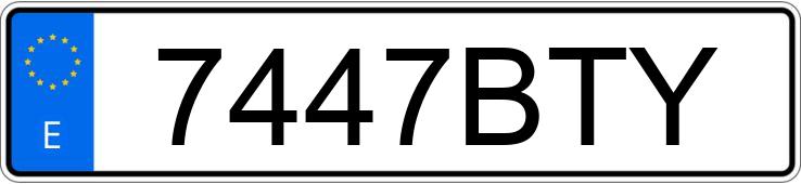 Numer rejestracyjny 7447BTY posiada CITROEN XSARA Numer rejestracyjny 7447BTY posiada CITROEN XSARA