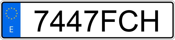 Numer rejestracyjny 7447FCH posiada SEAT LEON