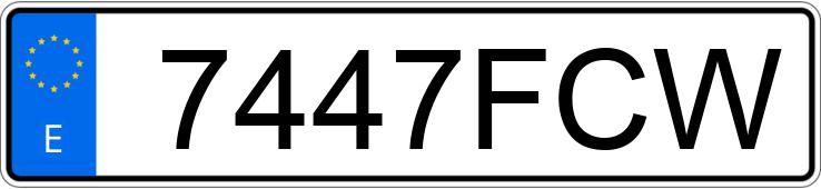 Numer rejestracyjny 7447FCW posiada HONDA ACCORD