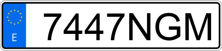 Numer rejestracyjny 7447NGM posiada FORD FOCUS