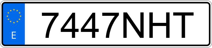 Numer rejestracyjny 7447NHT posiada VOLKSWAGEN CRAFTER