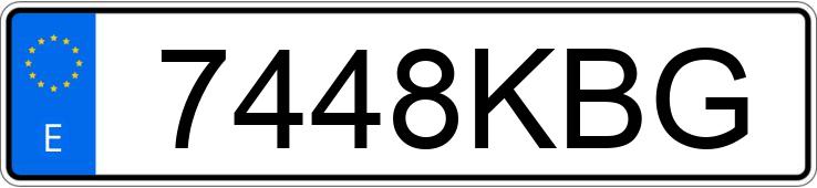 Numer rejestracyjny 7448KBG posiada DAF XF