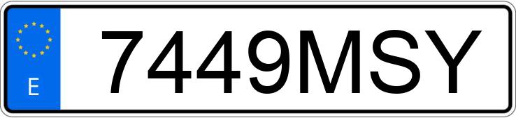 Numer rejestracyjny 7449MSY posiada BMW SERIE 1