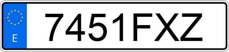 Numer rejestracyjny 7451FXZ posiada VOLKSWAGEN PASSAT Numer rejestracyjny 7451FXZ posiada VOLKSWAGEN PASSAT