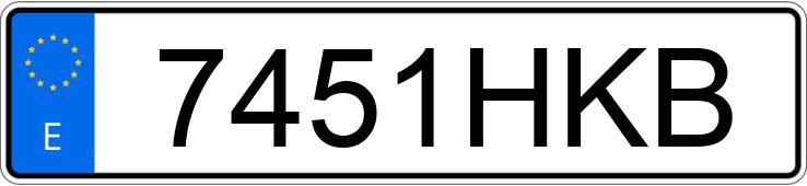 Numer rejestracyjny 7451HKB posiada YAMAHA MIDNIGHT STAR