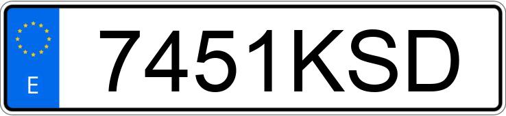 The registration number 7451KSD has FORD RANGER The registration number 7451KSD has FORD RANGER