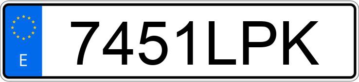 Numer rejestracyjny 7451LPK posiada VOLKSWAGEN TIGUAN ALLSPACE