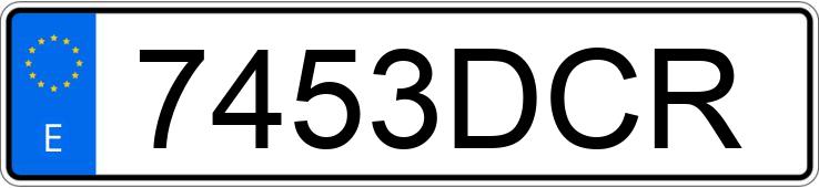 Numer rejestracyjny 7453DCR posiada BMW SERIE 3