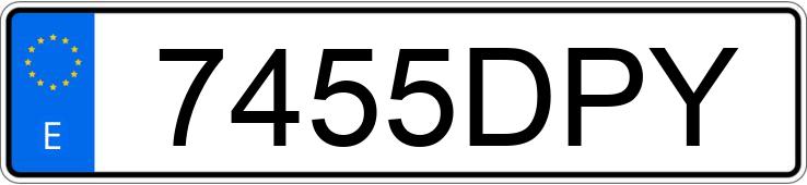 Numer rejestracyjny 7455DPY posiada PEUGEOT 607 2.7 HDI PACK AUTO