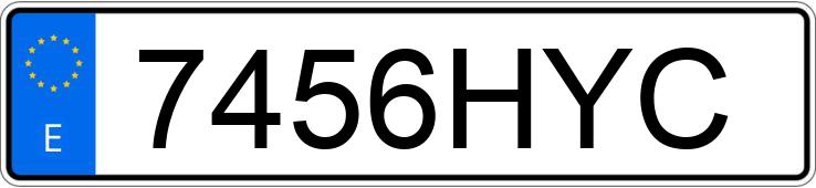 Numer rejestracyjny 7456HYC posiada FORD FIESTA