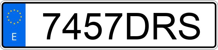 Numer rejestracyjny 7457DRS posiada CITROEN C4