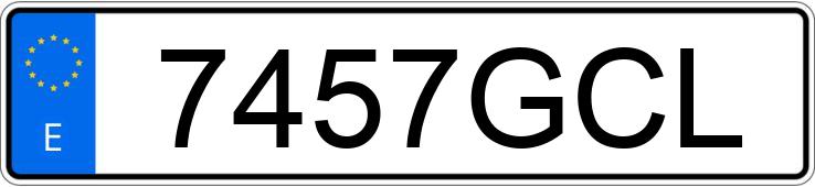 Numer rejestracyjny 7457GCL posiada SUZUKI VAN VAN