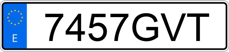 Numer rejestracyjny 7457GVT posiada VOLKSWAGEN PASSAT